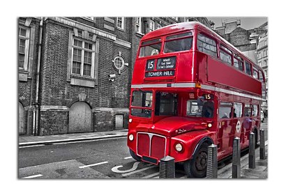Fototapeta Red Bus London 24711